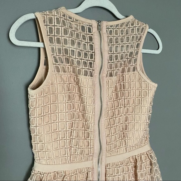 Gorge Maje embroidered overlay fit & flair dress small - Picture 6 of 11